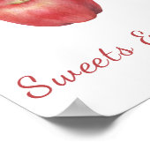 Poster Baby shower de pomme - Sucres et friandises (Coin)