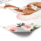 Poster Baby shower de rousseur de couches Oh Deer (Coin)