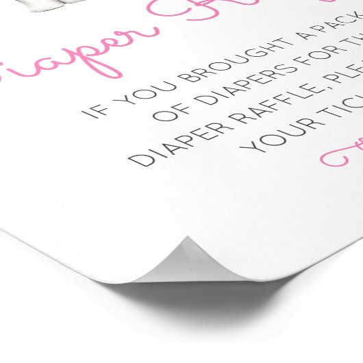 Poster Baby shower de rousseur modifiable Signal imprimé (Coin)