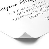 Poster Baby shower de rousseur modifiable Signal imprimé (Coin)