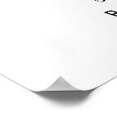 Poster Baby shower de script photo moderne Bienvenue (Coin)