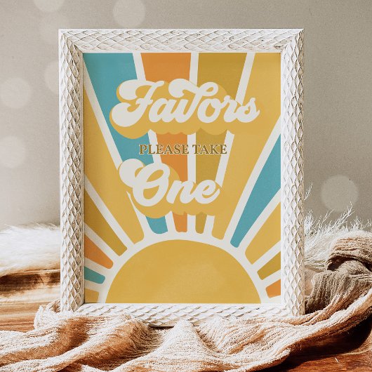 Poster Baby shower De Soleil Ici Le Fils Favore