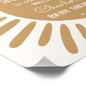 Poster baby shower de soleil signe de bienvenue (Coin)