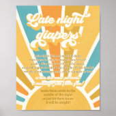 Poster Baby shower De Soleil Venez Ici Le Fils Brouillon (Devant)