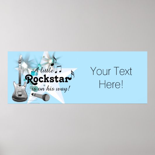 Poster Baby Shower de Star du Rock (Devant)