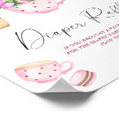 Poster Baby shower de thé brassard sucré tombole de couch (Coin)