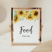 Poster Baby shower de tournesol
