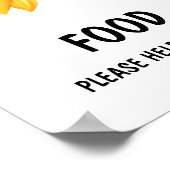 Poster Baby shower de tournesol Automne Faveurs Signer l' (Coin)