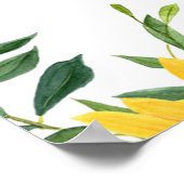 Poster Baby shower de tournesol Bienvenue (Coin)