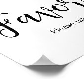 Poster Baby shower de tournesol Faveurs (Coin)