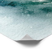 Poster Baby shower de vacances pour les arbres d'hiver si (Coin)