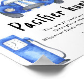 Poster Baby shower de voiture de course Jeu de chasse Pac (Coin)