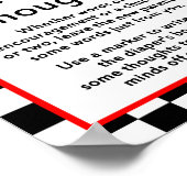 Poster Baby shower de voiture de course SIGNÉ IMPRIMÉ (Coin)