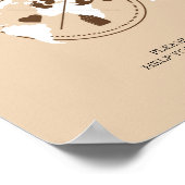 Poster Baby shower De Voyage Dans Le Panneau De Table D'A (Coin)