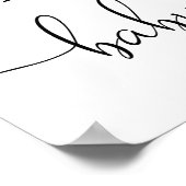 Poster Baby shower d'éléphant neutre pour les femmes sign (Coin)