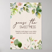 Poster Baby shower des animaux de bois Guess Sweet Mess (Devant)