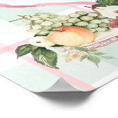 Poster Baby shower des fermiers cultivés localement Bienv (Coin)