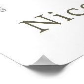 Poster Baby shower des lapins d'hiver (Coin)