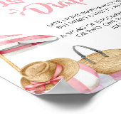 Poster Baby shower d'été de Pink Beach Diaports de nuit (Coin)