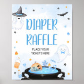 Poster Baby shower d'Halloween Boo-y Raffle de couche (Devant)
