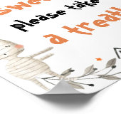 Poster Baby shower d'Halloween mignon Bébés sont doux sig (Coin)