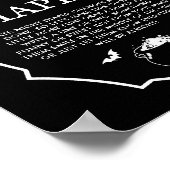 Poster Baby shower d'Halloween noir Diaporama nocturne (Coin)