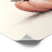 Poster Baby shower D'Halloween Un Petit Bois À Venir (Coin)