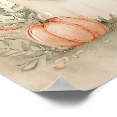 Poster Baby shower D'Halloween Un Petit Bois À Venir (Coin)