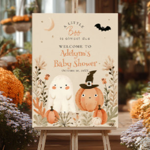 Poster Baby shower D'Halloween Un Petit Bois À Venir
