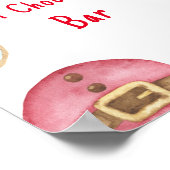 Poster Baby shower d'hiver Barre de chocolat chaud (Coin)