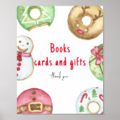 Poster Baby shower d'hiver Cartes et cadeaux (Devant)