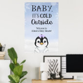 Poster Baby shower d'hiver de Penguin (Bureau à domicile)