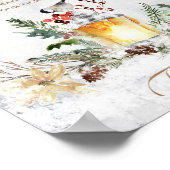 Poster Baby shower d'hiver enseigne de tombola (Coin)