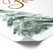 Poster Baby shower d'hiver Froid Hors Snowflakes Nourritu (Coin)