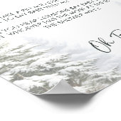 Poster Baby shower d'hiver Ne pas dire jeu bébé (Coin)