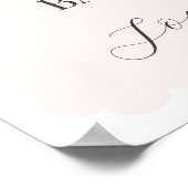 Poster Baby shower d'hiver rose Nutcracker Ballet Bienven (Coin)