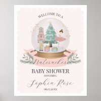 Baby shower d'hiver rose Nutcracker Ballet Bienven
