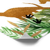 Poster Baby shower Dinosaur Safari Bienvenue (Coin)