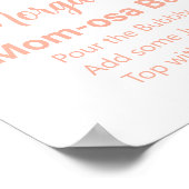 Poster Baby shower d'ivoire broyé à la broche - Panneau d (Coin)