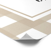 Poster Baby shower d'oie (Coin)