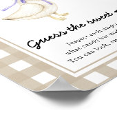 Poster Baby shower d'oie - Devinez le doux désordre (Coin)