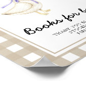 Poster baby shower d'oie - livres pour bébé (Coin)