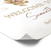 Poster Baby shower d'ours à ballon Brown (Coin)