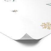 Poster Baby shower d'ours polaire froid extérieur mignon (Coin)