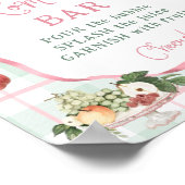Poster Baby shower du marché agricole - bar Mom-osa (Coin)