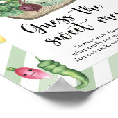 Poster baby shower du marché agricole - désordre doux (Coin)