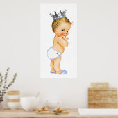Poster Baby Shower du Petit Prince (Cuisine)