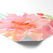 Poster Baby shower éléphant bébé (Coin)