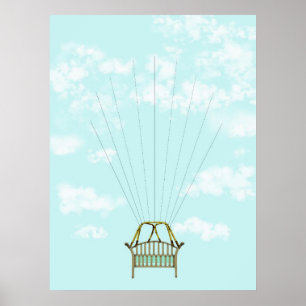 Poster Baby shower empreinte digitale livre d'invités