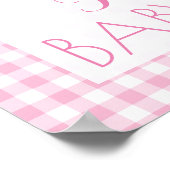 Poster Baby shower en caoutchouc (Coin)